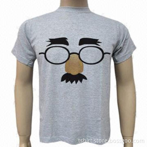 Men t-shirt with printings, short sleeved